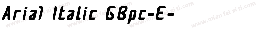 Aria1 Italic GBpc-E字体转换